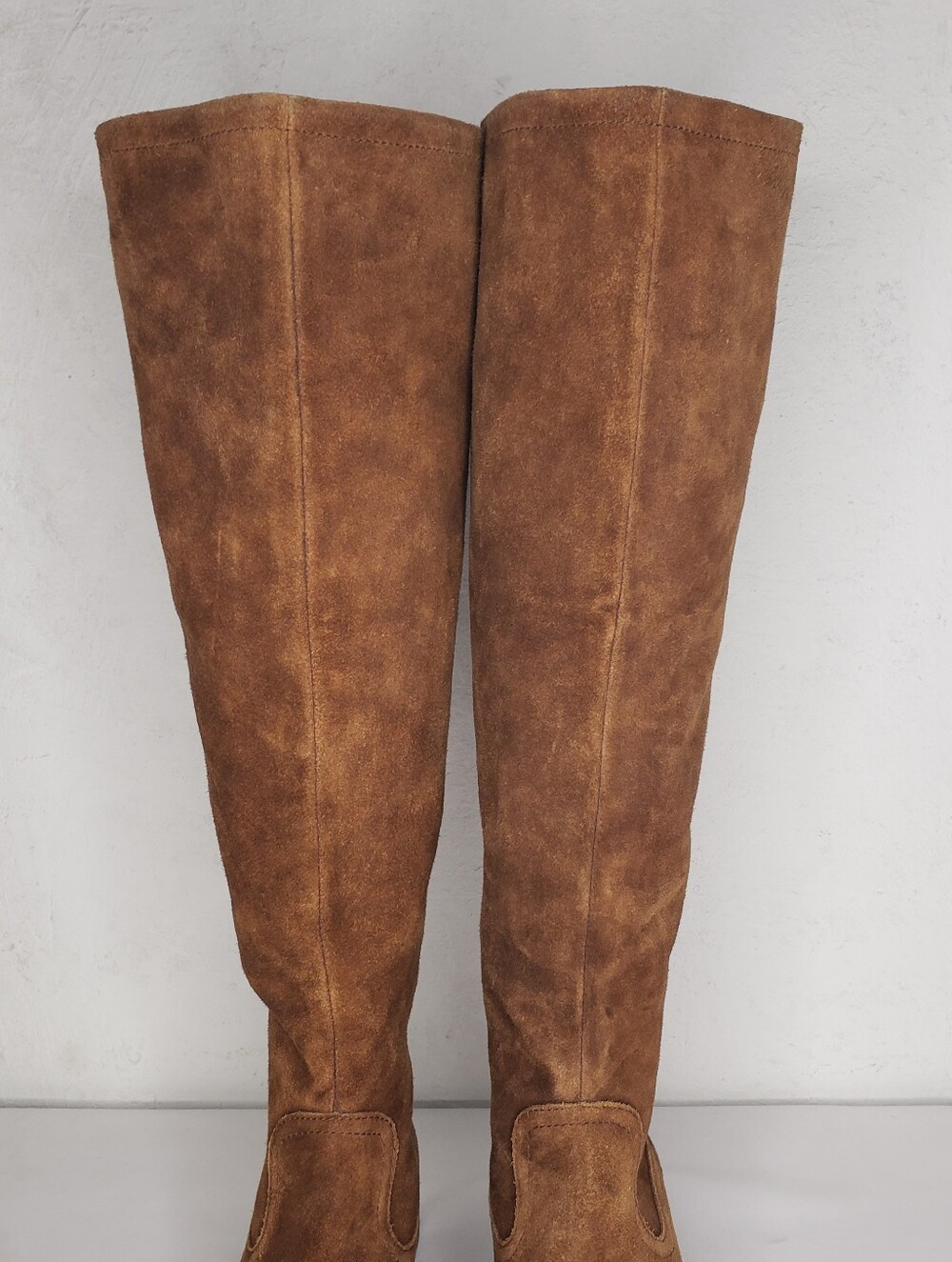 Born Tall Suede Over-the-Knee Boots in Ruatic Brown - Picture 3 of 16